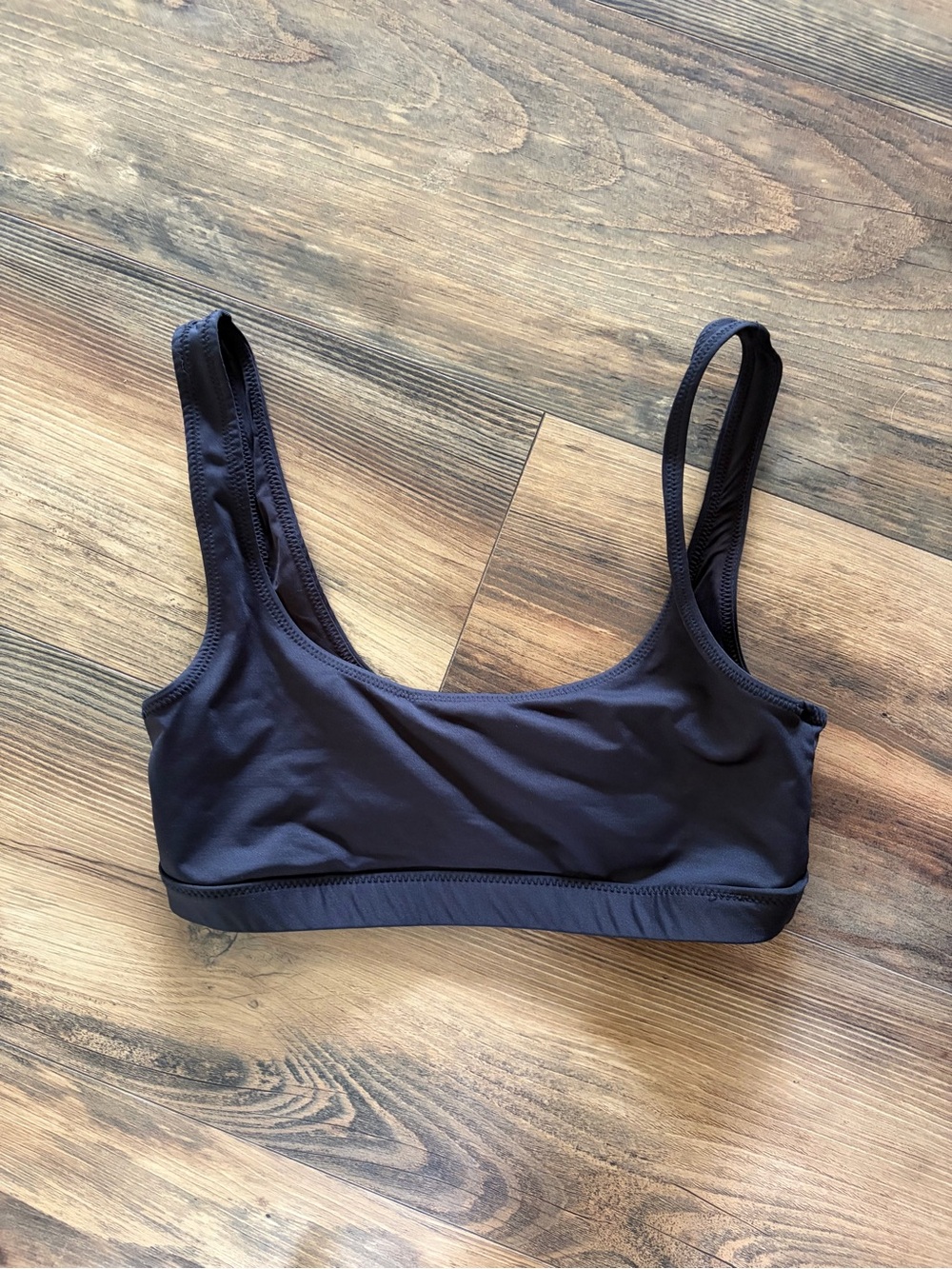 SKIMS Black Scoop-Back Bralette